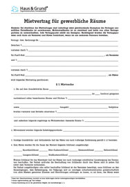 Geschäftsraumvertrag Mietvertrag für Geschäftsräume